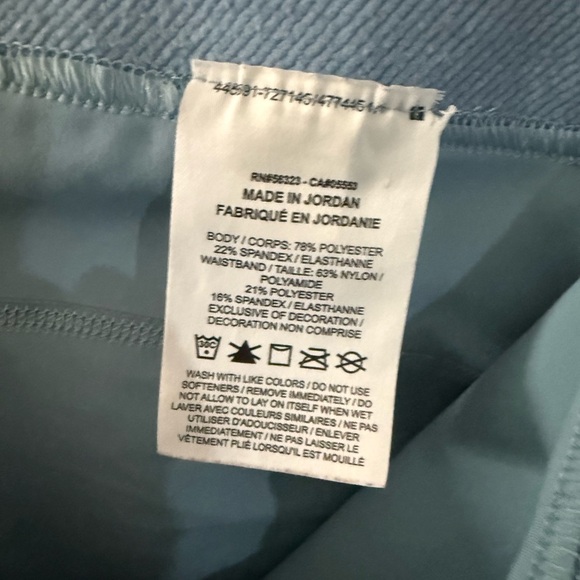 2/$20 Nike Pro Women's Light Blue Athletic Shorts-xl - Picture 6 of 8